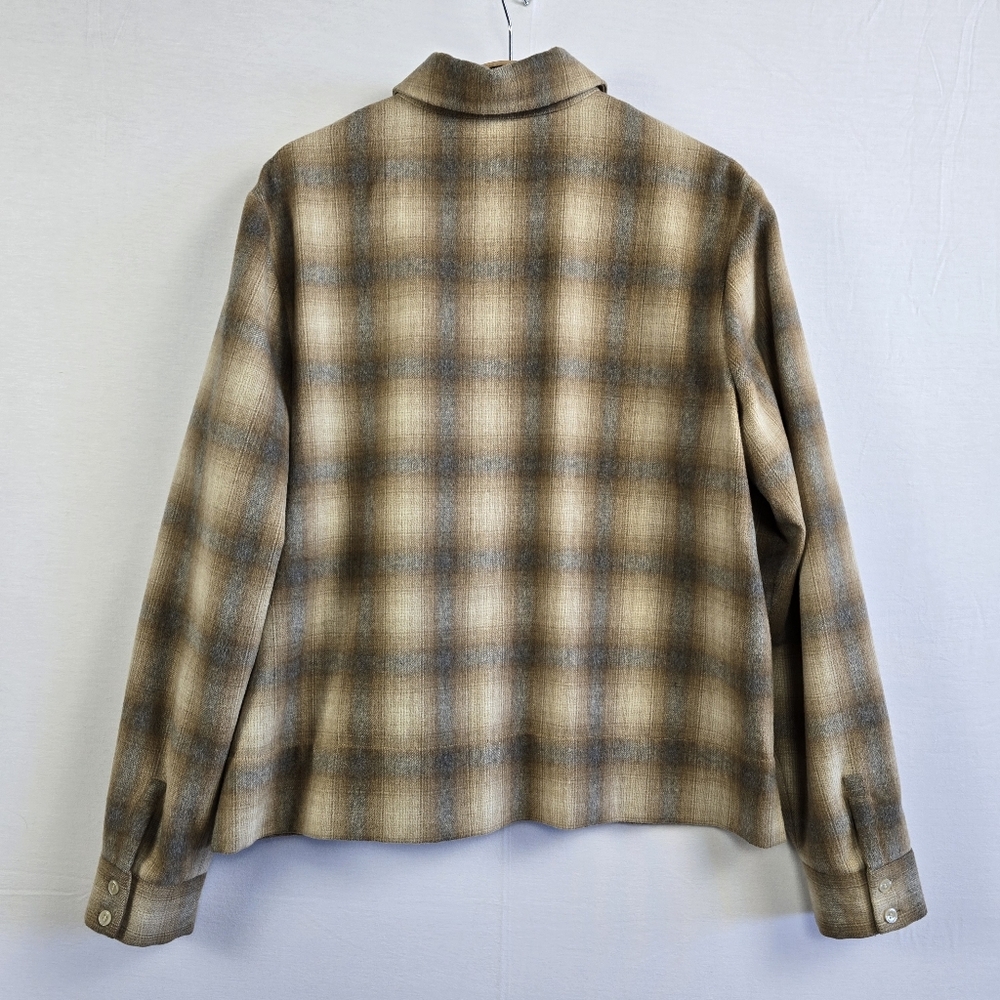 Vintage Wool Plaid Shacket - Picture 8 of 11